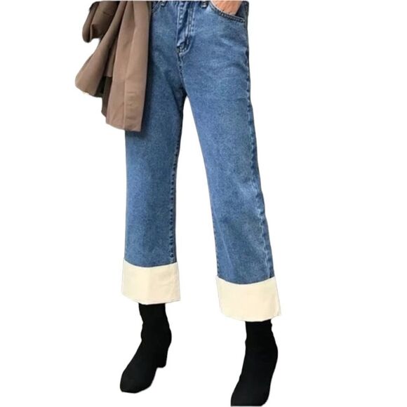 Cedelar Paris Juny White Cuffed Ankle Jeans - Picture 14 of 15